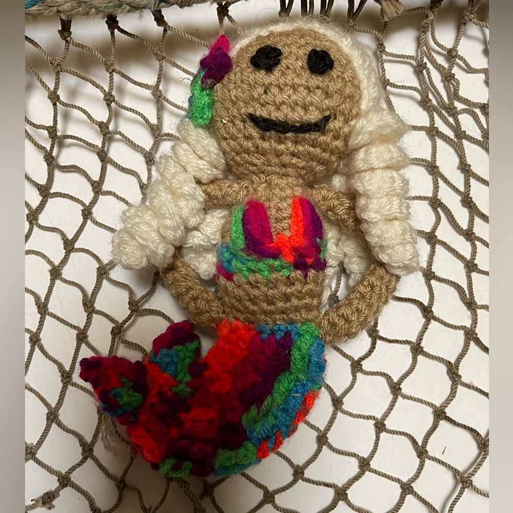 Crochet Mermaid Doll Ornament SK